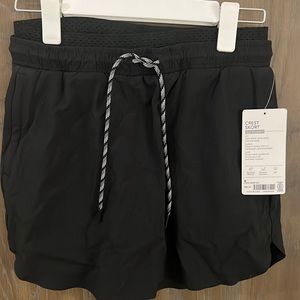 ATHLETA Crest Skort Size 0 NEW with Tags Black